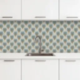 Waaier - Klassiek - Blauw keuken achterwand 2 middel 871 -3d