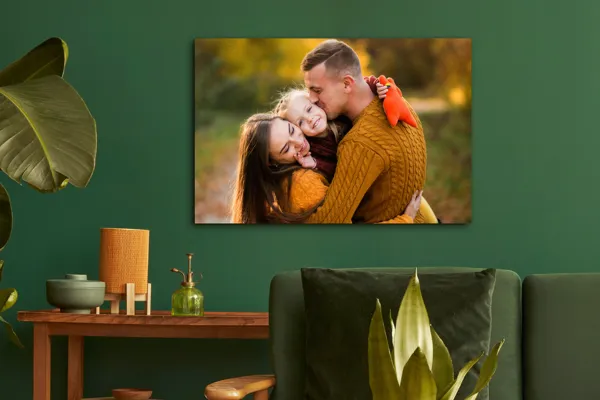 Canvas gezin groen