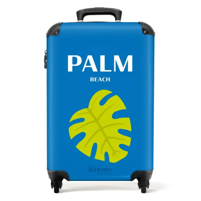 Summer destinations - Palm beach blauw NBS - Handbagage koffer - Kinderen Unisex middel -productfoto_recht