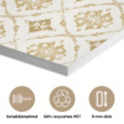 Ornament - Klassiek - Goud PET vilt klein 837 -closeup_DE