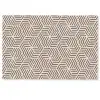 Beige - Bruin - Patroon - Strepen Deurmat klein 898 -zkaufland3d