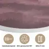 Landschap - Mistig - Roze Akoestische PET Vilt - Rond klein -closeup_NL