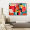 Vormen - Kleurrijk - Abstract - Vlakken canvas 2cm klein -sfeer6