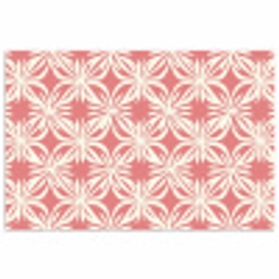 Roze - Bloemenmotief - Wit - Modern poster papier klein 62 -3d