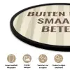 Buiten - Quote - Strepen - Zomer Fotolijst rond zonder passe partout klein -closeup_NL