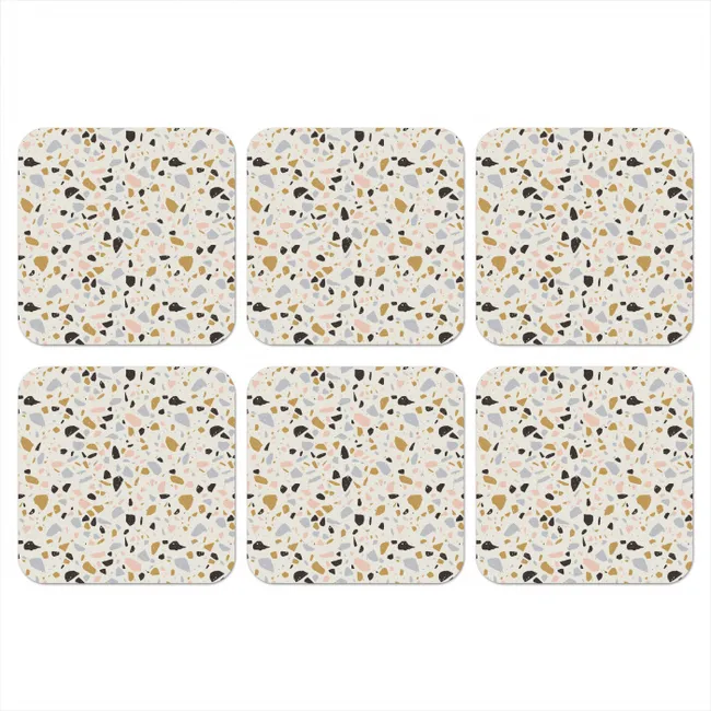 Coaster - Terrazzo - Pattern - Neutral - Soft - Multi