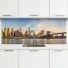 Skyline - New York - Brug - Wolkenkrabbers keuken achterwand 2 middel -3d