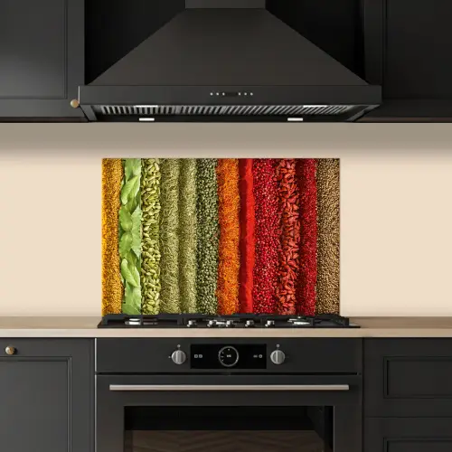 Kruiden - Specerijen - Kleurrijk keuken achterwand spatscherm klein -sfeer1