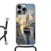 Zeilboot - Zon - Pier - Hout Hoesje iPhone 16 Pro Max met koord klein -3d