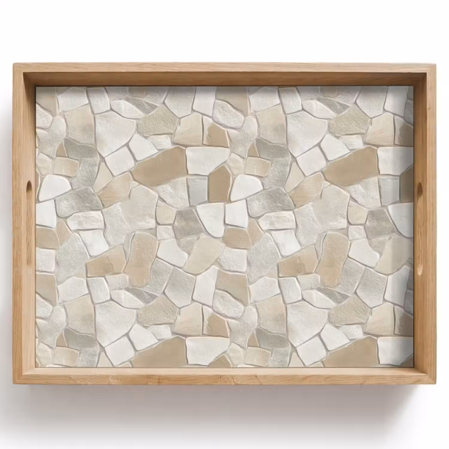Dienblad - Mozaïek - Stenen - Beige