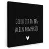 Spreuken - Quotes - Geluk zit in een klein rompertje Tuinposter op houten frame 2 cm dik klein -3d