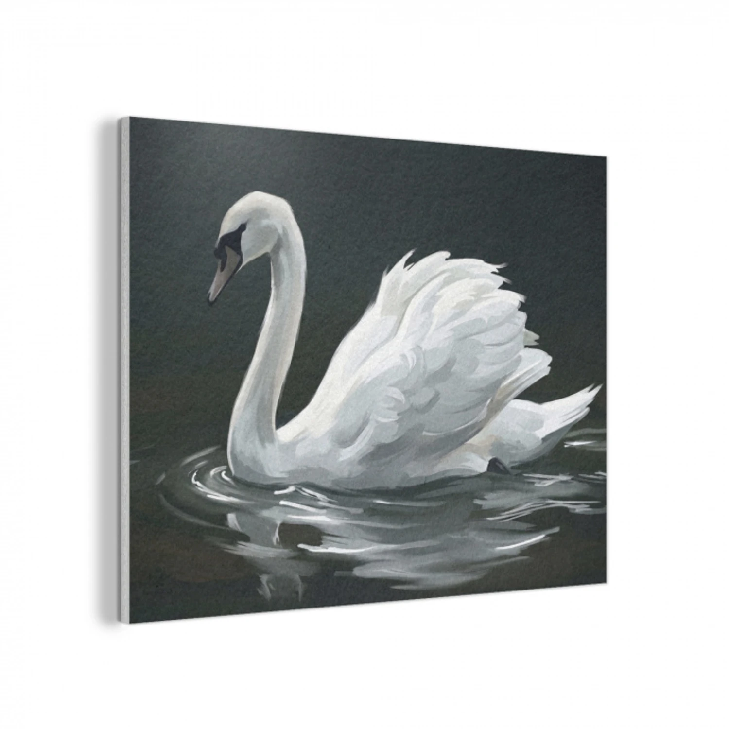 Zwaan - Water - Natuur - Realistisch - Wit PET vilt klein -3d