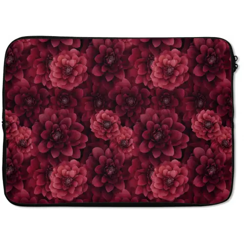 Dahlias - Bloemen - Rood laptophoes neopreen klein 279 -zkaufland3dotto