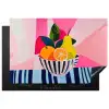 Fruit - Abstracte achtergrond - Roze Inductie beschermer vinyl 3mm klein -3d