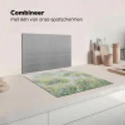 Bloemenveld - Heuvels - Kleurrijk Inductie beschermer vinyl 3mm middel -wsfeer7_website