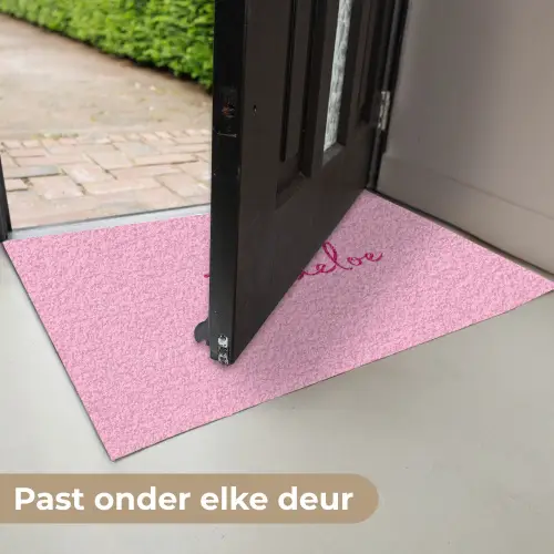 Toedeloe - Roze - Minimalistisch Deurmat klein -USP_NL