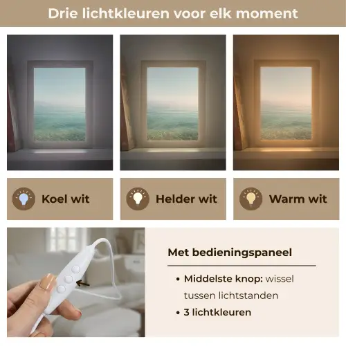 Zee - Horizon - Blauw - Mist Light Box met kabel (Tafellamp) klein -USP_lichtkleurNL