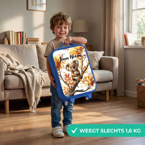 Kenny koala Kinderkoffer - Blauw klein -sfeer2_NL