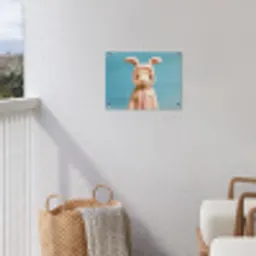 Lammetje - Paashaas - Kostuum tuinposter los doek klein -sfeer8