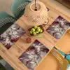 Goud - Marmer - Paars Placemat vinyl groot -zzsfeer5_Kitchenyeah-website