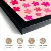 Bloemen - Patroon - Roze fotolijst zwart zonder passe partout klein -sfeer2