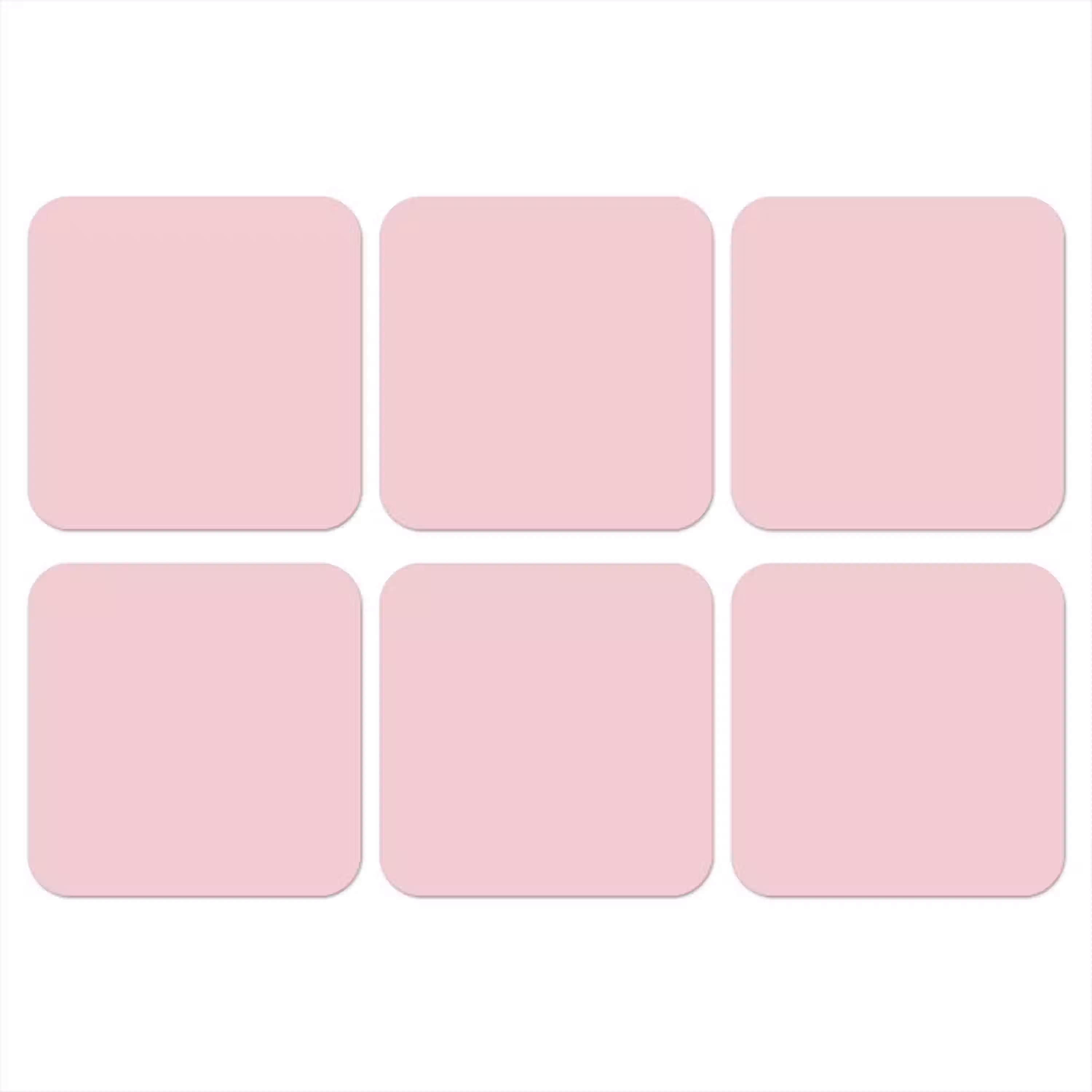 Blush - Pink - Roze onderzetter kurk middel 366 -3d