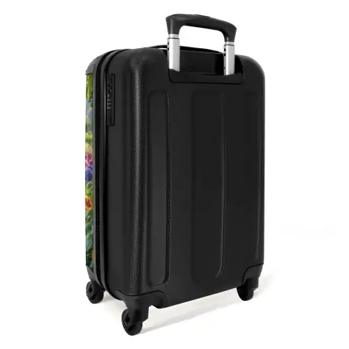 Tuinpad met bloemen NBS - Handbagage koffer - Unisex middel -achterkant