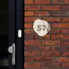 Boomsilhouet beige achtergrond - Traditioneel Naambord Organisch middel -sfeer1
