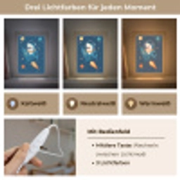 Raket - Haai - Ruimte Light Box met kabel klein -USP_lichtkleurDE