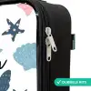 Schelpen patroon kleurrijk Kinderkoffer - Zwart klein -rits_NL