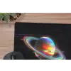 Planeet - Cirkel - Kleurrijk muismat rubber klein -closeup
