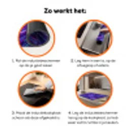 Dynamisch - Ruimte - Kleurrijk Inductie beschermer vinyl 3mm klein -zzzzzzz-td-werking