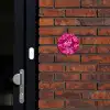 Roze rozen - Klassiek Naambord Rond klein -sfeer1-rond-XS
