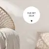 Quotes - Pluk het geluk - Spreuken Wandcirkel behangsticker klein -sfeer4