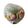 Lavendel - Brood - Stilleven Wandcirkel Organisch Forex 3mm klein -3d