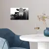 Koeien - Zwart - Wit poster papier klein -sfeer3