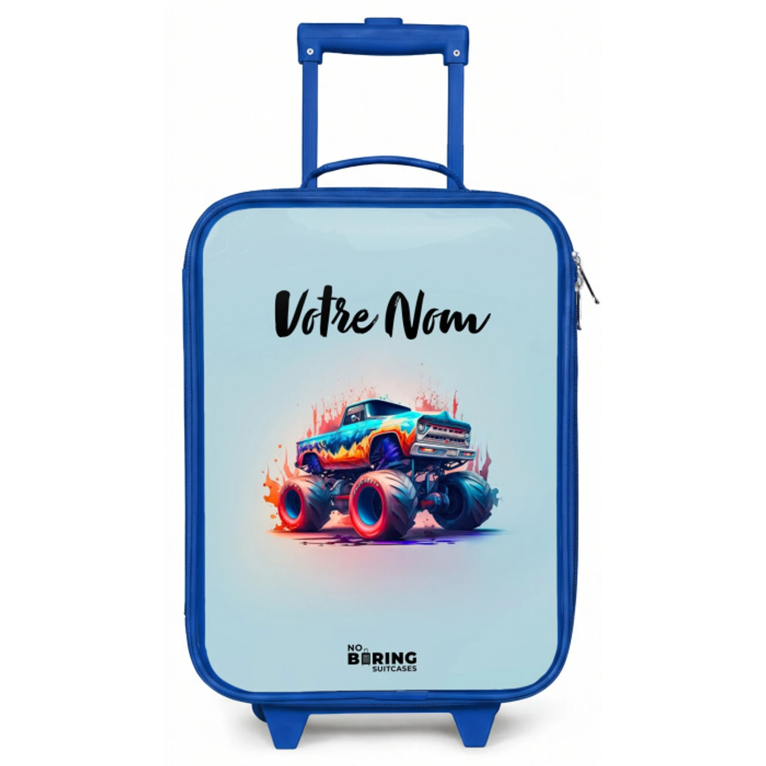 Fierce Wheels Kinderkoffer - Blauw klein -zz3dotto