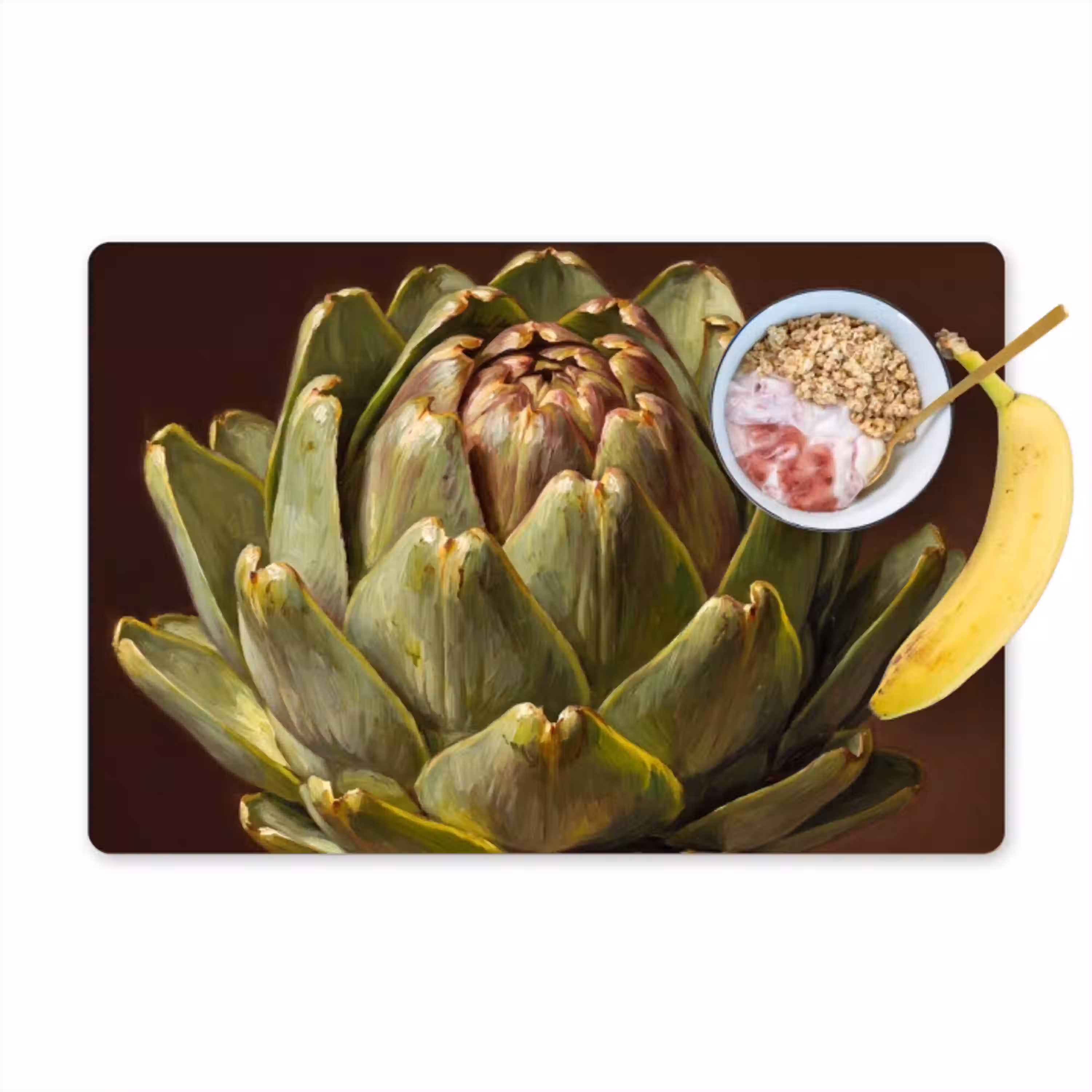 Groente - Artisjok - Groen Placemat vinyl groot -zzzproduct_Kitchenyeah-website