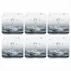 Abstract - Modern - Water - Hart onderzetter kurk middel -3d