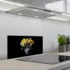 Quotes - Bloem - Tulp - Geel keuken achterwand spatscherm klein -3d_schuin