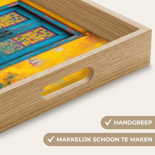 Deuren - Kleurrijk - Planten Dienblad Rechthoek middel -USP_HandgreepNL
