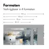 Kunst - Grijs - Goud - Abstract Muismat XXL klein -sfeer5