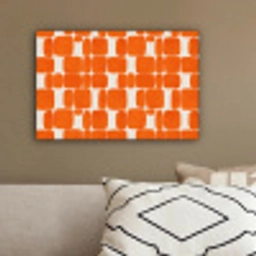 Patroon - Retro - Oranje canvas 2cm klein 34 -sfeer3