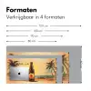 Bierfles - Zonsondergang - Palmbomen - Zee Muismat XXL klein -sfeer5