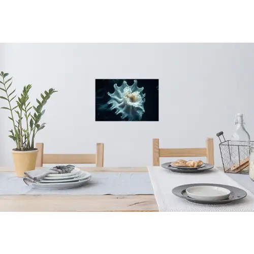 Zeewezen - Wit - Golven - Water Muursticker klein -eettafel