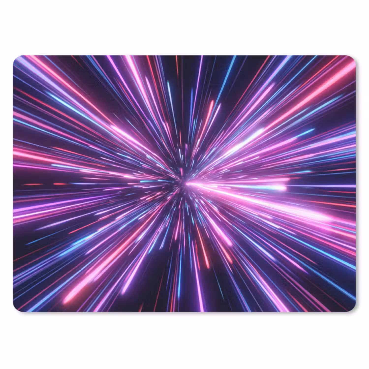 Mauspad - Lichtgeschwindigkeit - Weltraum - Rosa - Violett