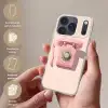 Draaischijftelefoon - Retro - Roze Telefoonhoesje iPhone 17 Pro klein -sfeer3_NL