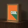 Cool - Oranje - Groen Light Box met kabel (Tafellamp) klein -z3d_website