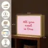 Tekst - Roze - Love - Hart Light Box met batterij (Wandlamp) middel -USP_websiteoverzichtNL