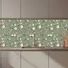Botanisch - Vogels - Groen keuken achterwand 2 middel 871 zz_3dshopping